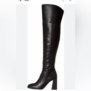 Circus by Sam Edelman Women's Pamela Knee High Black Leather Boot . Size…